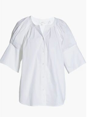 A.L.C. Chloe Puff Sleeve Top white size 2